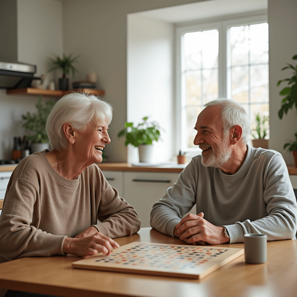 Person relaxing and playing a calming brain game to reduce anxiety and stress