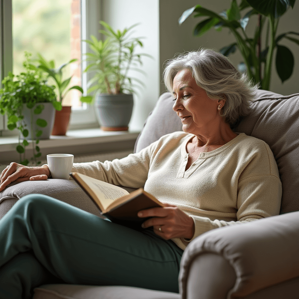 Senior adult staying active and mentally engaged to prevent cognitive decline